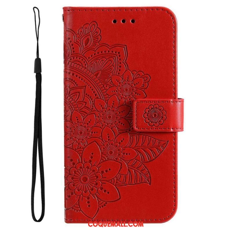 Housse Samsung Galaxy S23 5G Mandala à Lanière