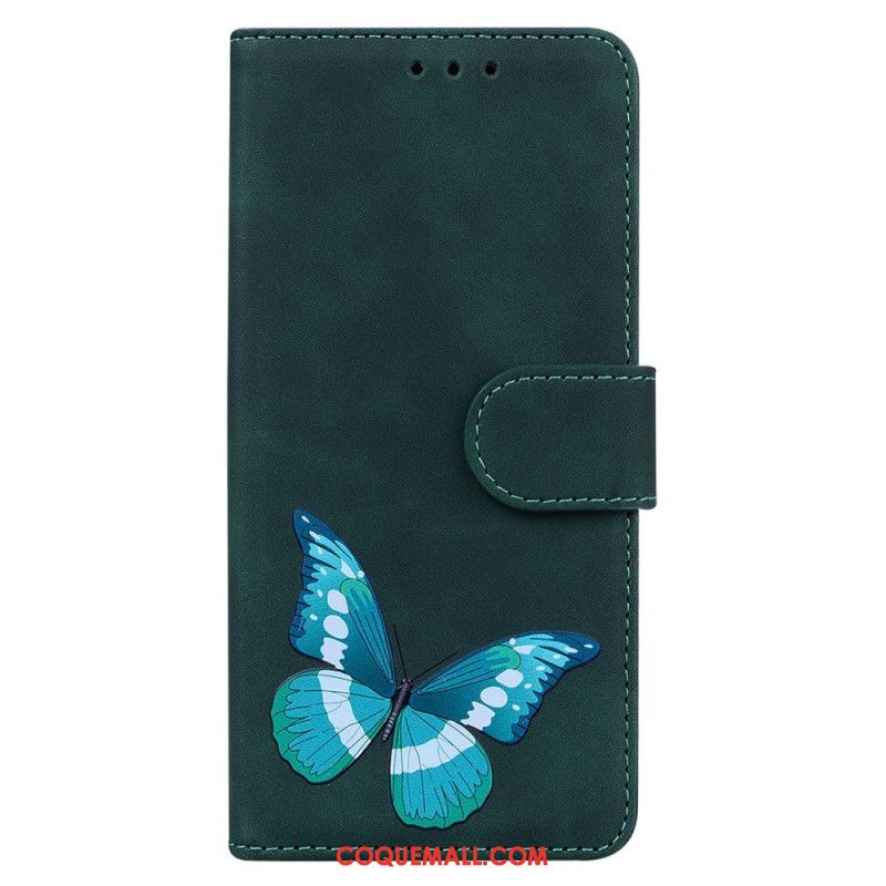 Housse Samsung Galaxy S24 5G Papillon à Lanière