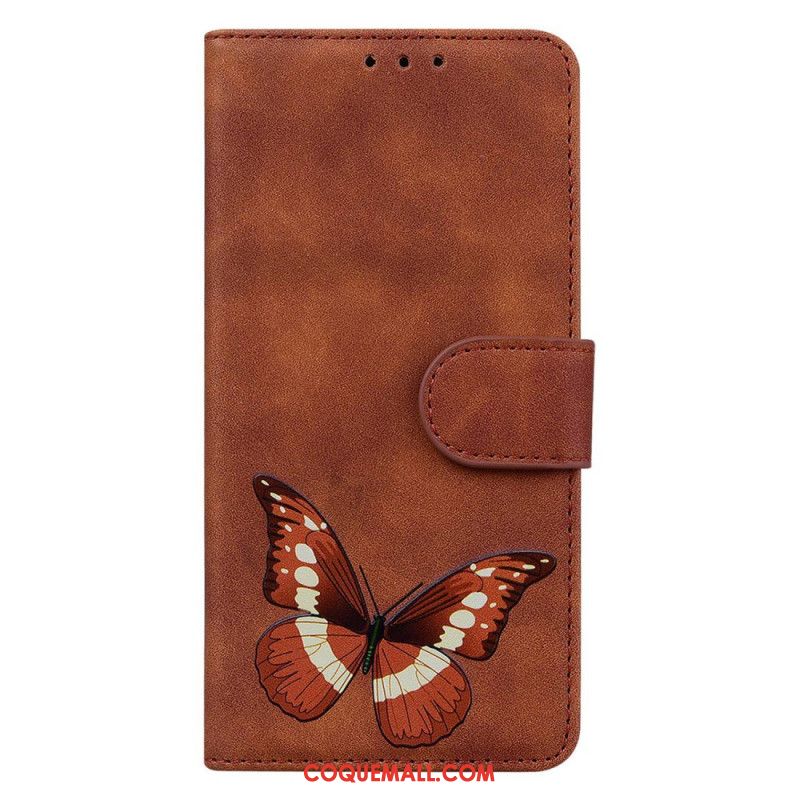 Housse Samsung Galaxy S24 5G Papillon à Lanière