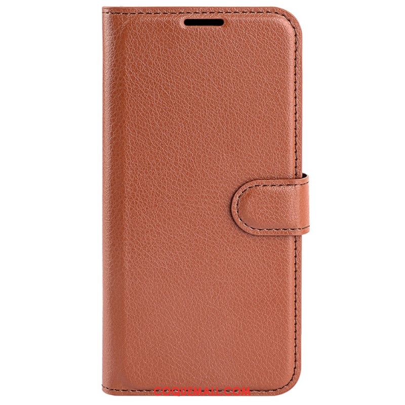 Housse Samsung Galaxy S24 5G Simili Cuir Litchi