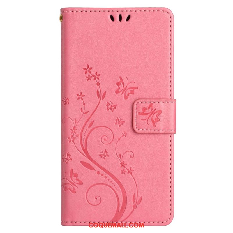 Housse Samsung Galaxy S24 FE Motif de Papillons et Fleurs