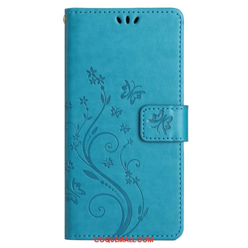 Housse Samsung Galaxy S24 FE Motif de Papillons et Fleurs