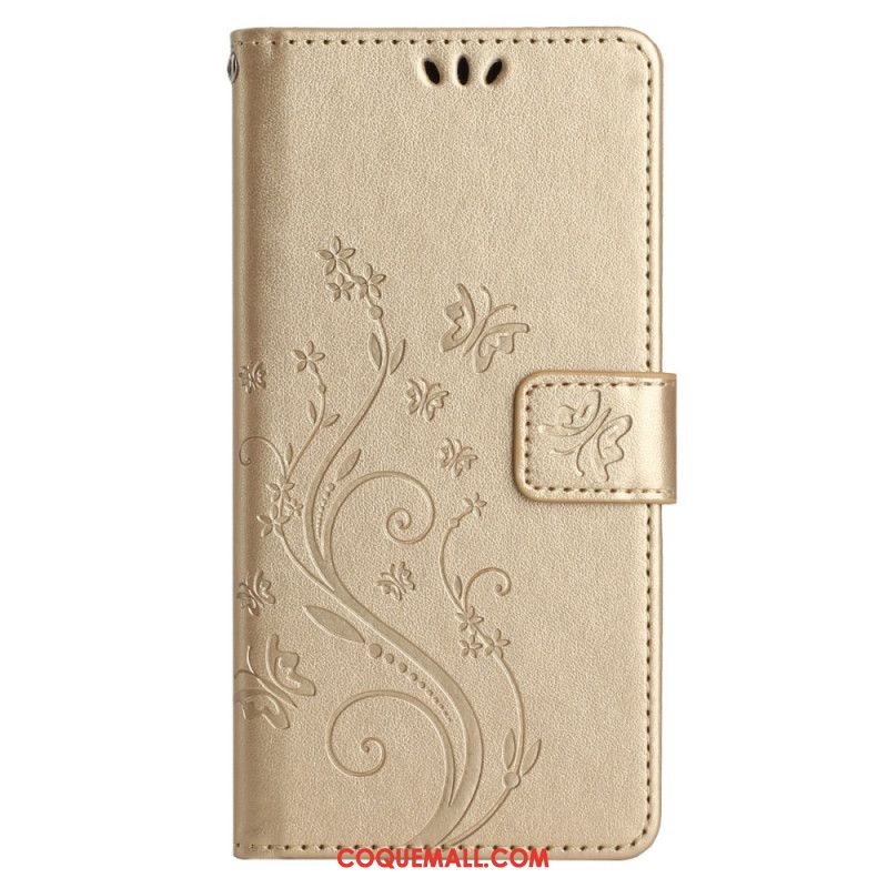 Housse Samsung Galaxy S24 FE Motif de Papillons et Fleurs