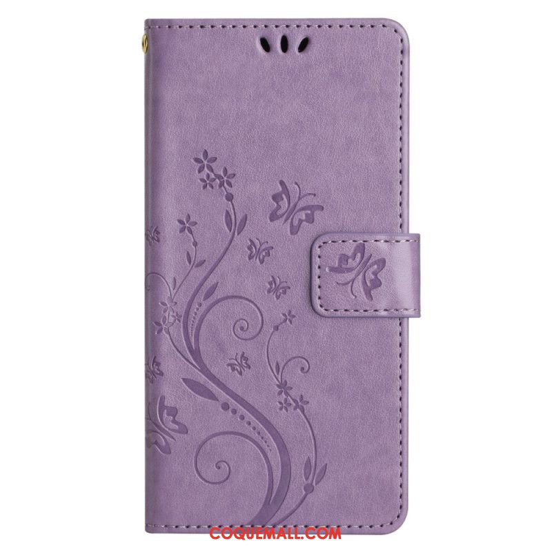 Housse Samsung Galaxy S24 FE Motif de Papillons et Fleurs