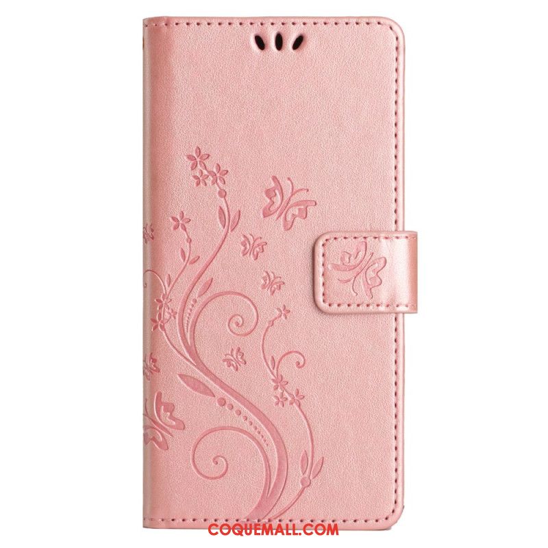 Housse Samsung Galaxy S24 FE Motif de Papillons et Fleurs