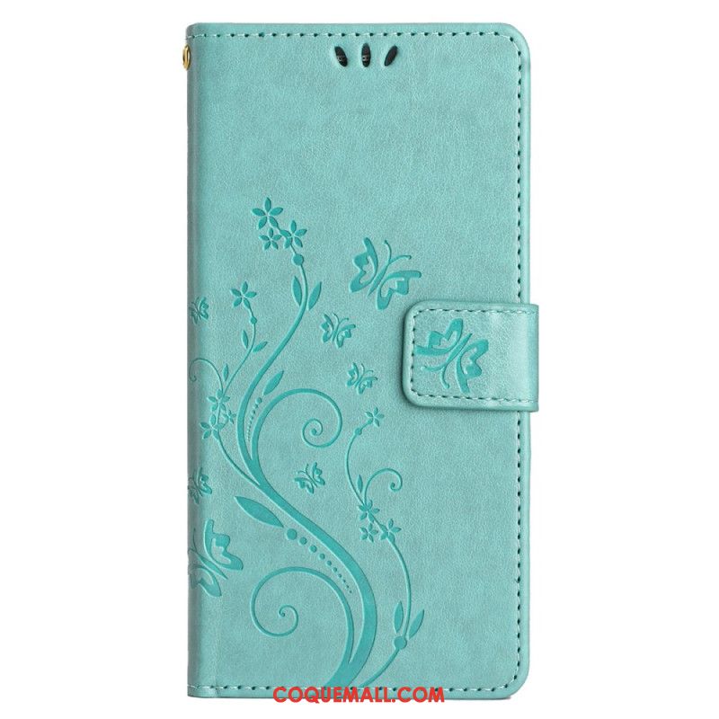 Housse Samsung Galaxy S24 FE Motif de Papillons et Fleurs