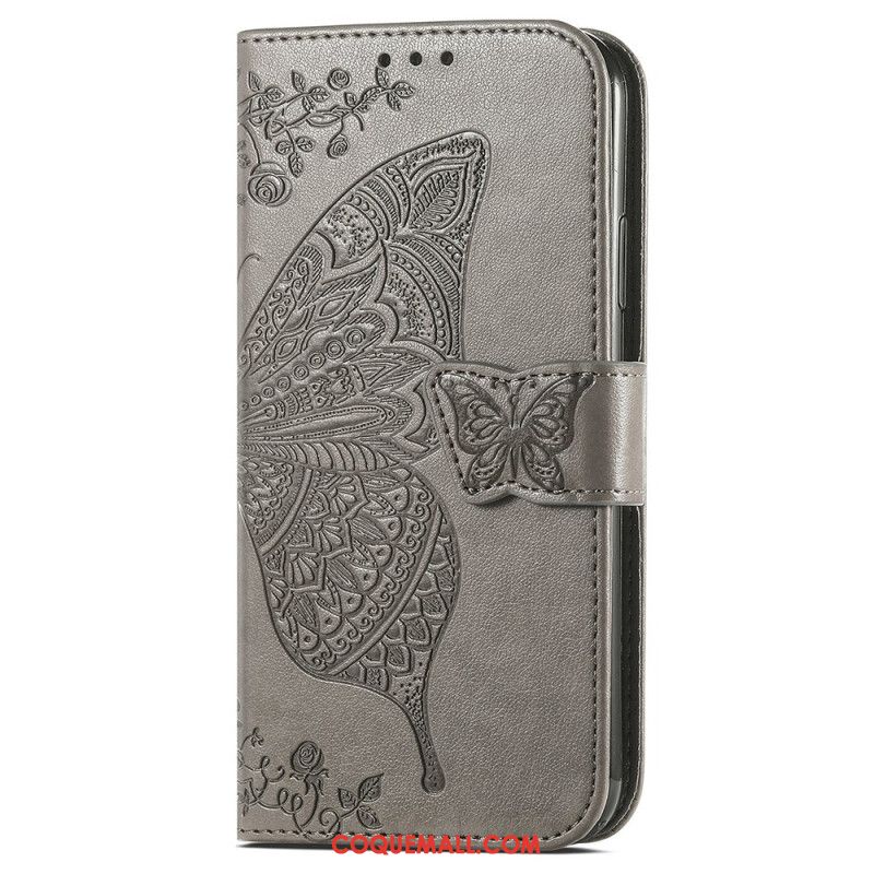 Housse Samsung Galaxy S24 Plus 5G Papillon Baroque