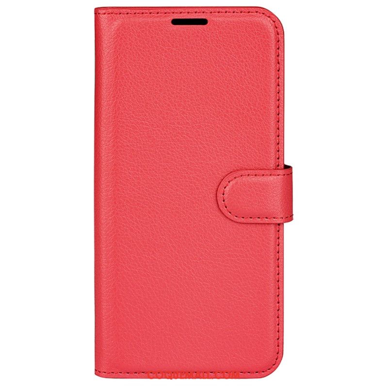 Housse Samsung Galaxy S24 Plus 5G Simili Cuir Litchi Classique