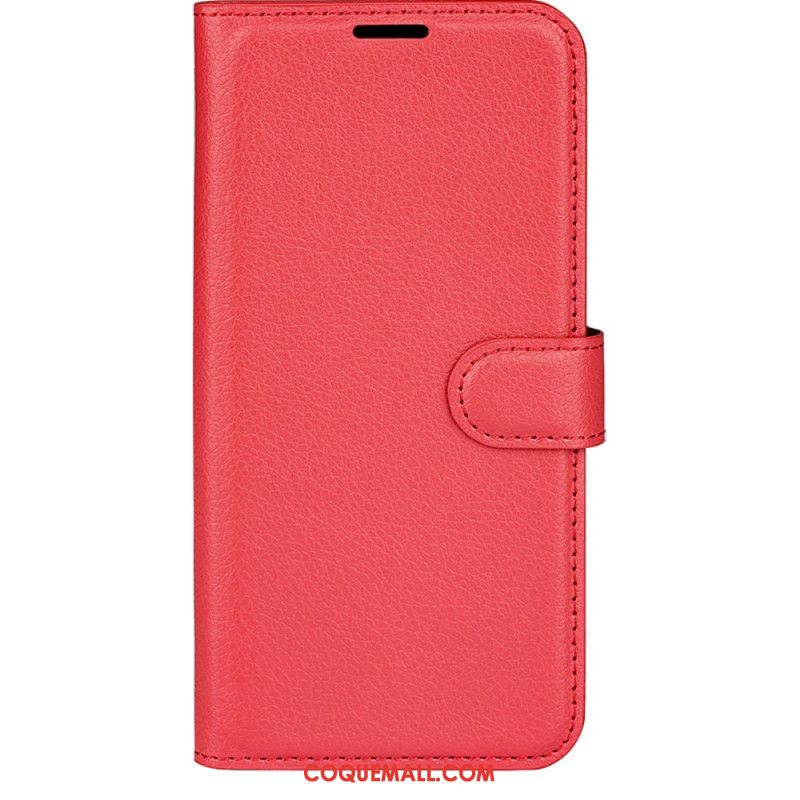 Housse Samsung Galaxy S24 Ultra 5G Simili Cuir Litchi Classique