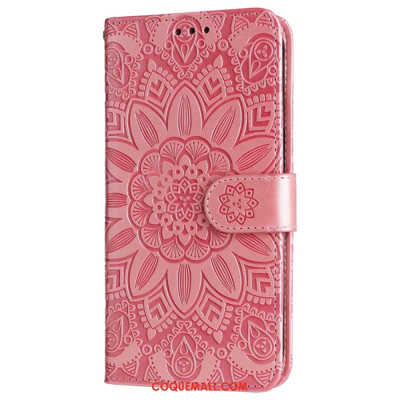 Housse Samsung Galaxy S245G Mandala Flamboyant à Lanière