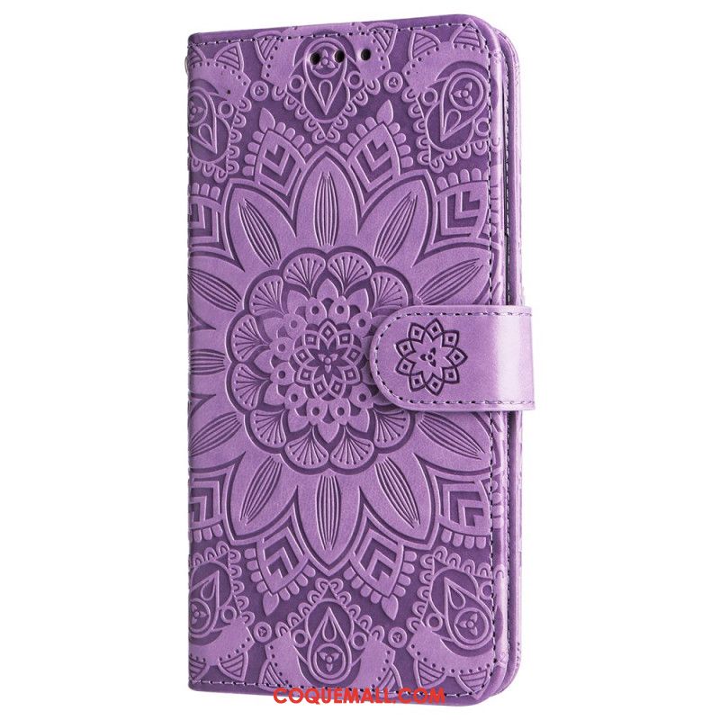 Housse Samsung Galaxy S245G Mandala Flamboyant à Lanière