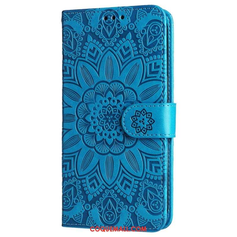 Housse Samsung Galaxy S245G Mandala Flamboyant à Lanière