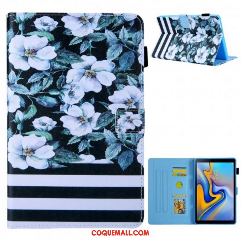 Housse Samsung Galaxy Tab A7 (2020 Design Fleurs