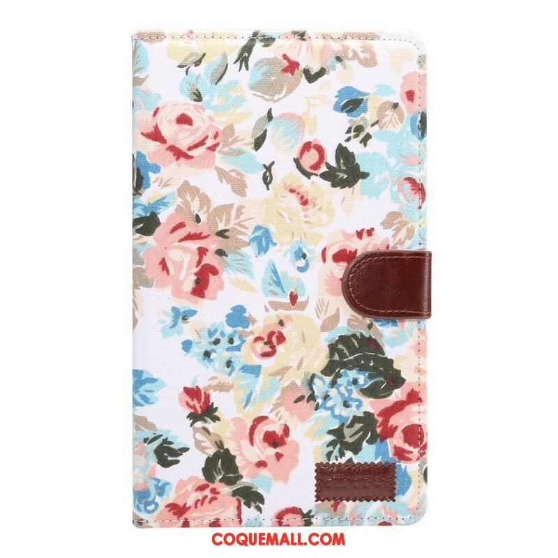 Housse Samsung Galaxy Tab A7 Lite Fleurs Liberty