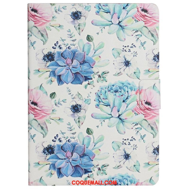 Housse Samsung Galaxy Tab A8 (2021) Fleurs Fleurs Fleurs