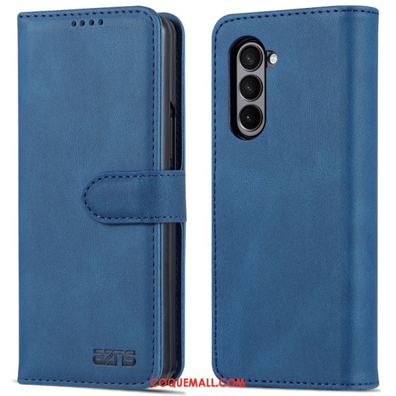 Housse Samsung Galaxy Z Fold 5 Effet Cuir AZNS