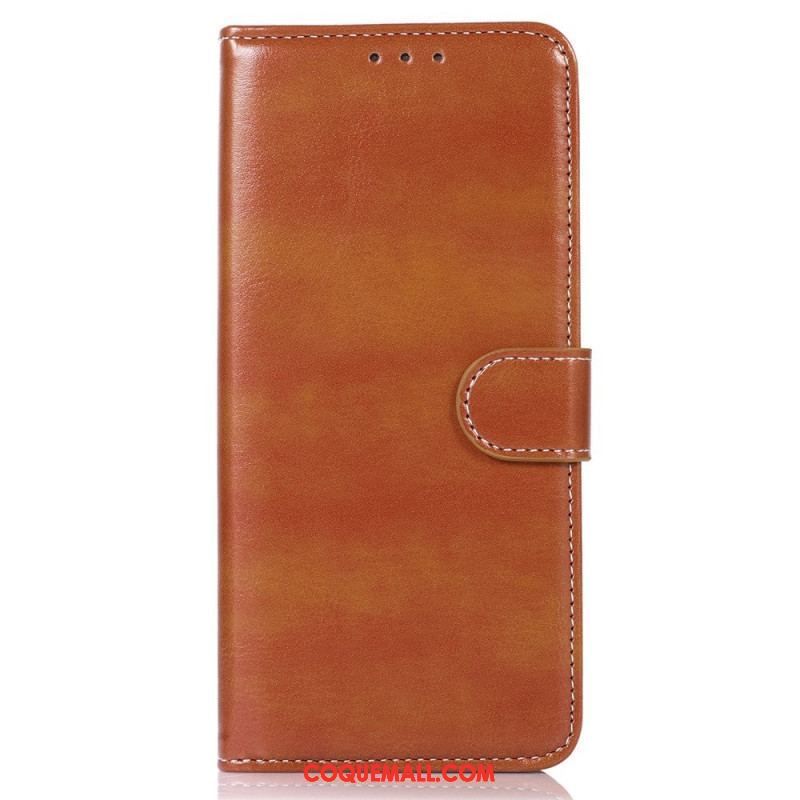 Housse Sony Xperia 1 IV Style Cuir Coutures Apparentes