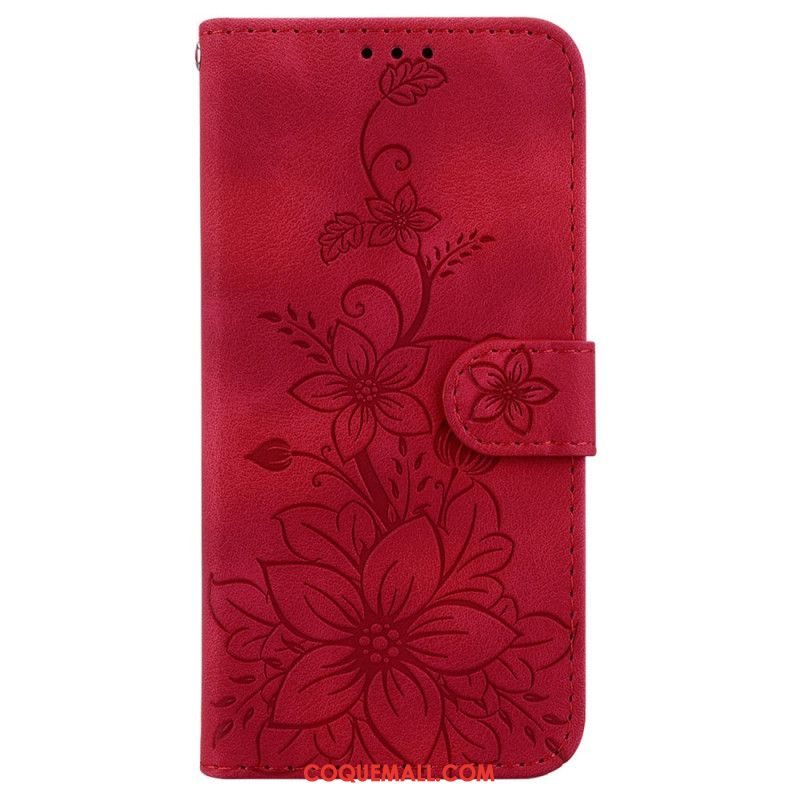 Housse Sony Xperia 1 VI Motif Floral à Lanière