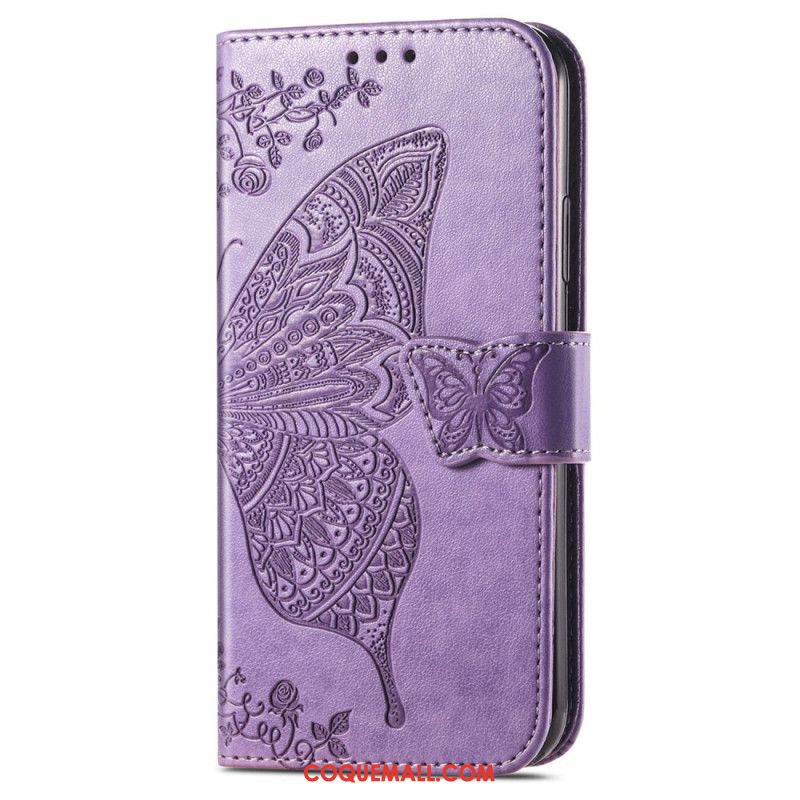 Housse Sony Xperia 10 VI Papillon Baroque à Lanière