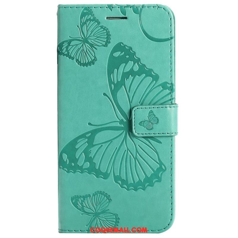 Housse Xiaomi 12 / 12X Papillons Géants à Lanière