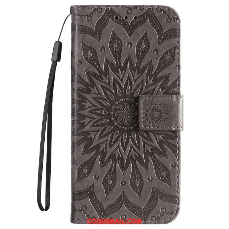 Housse Xiaomi 12 Lite Mandala Soleil avec Lanière