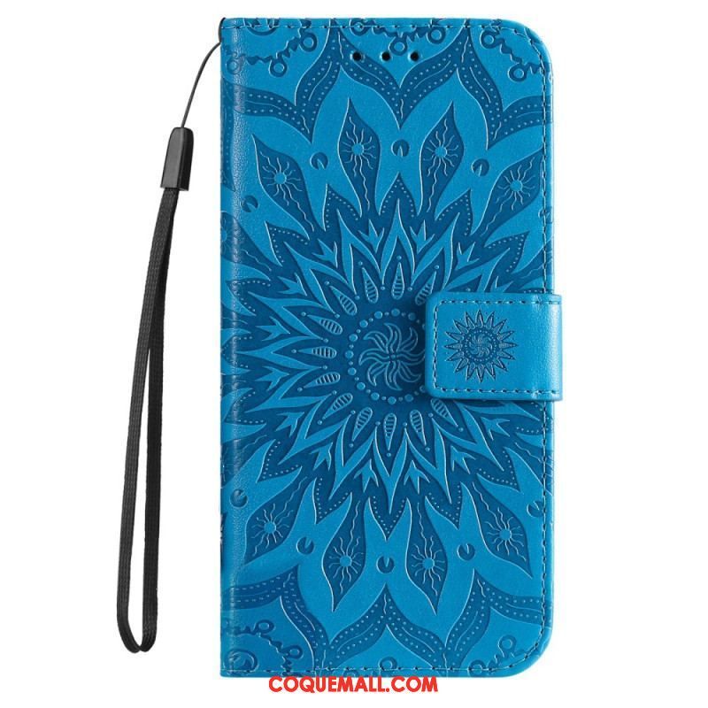 Housse Xiaomi 12 Lite Mandala Soleil avec Lanière