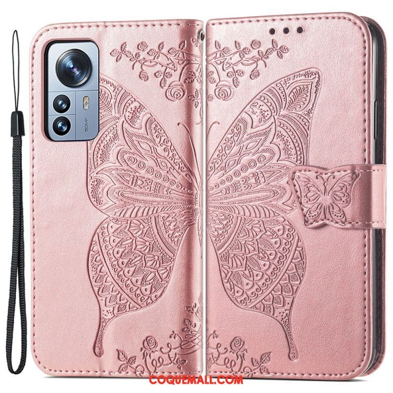 Housse Xiaomi 12 Pro Demi Papillon