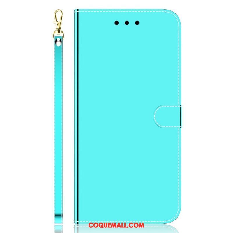 Housse Xiaomi 12 Pro Simili Cuir Couverture Miroir