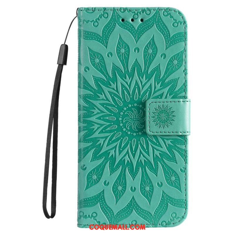 Housse Xiaomi 12T / 12T Pro Mandala Soleil à Lanière