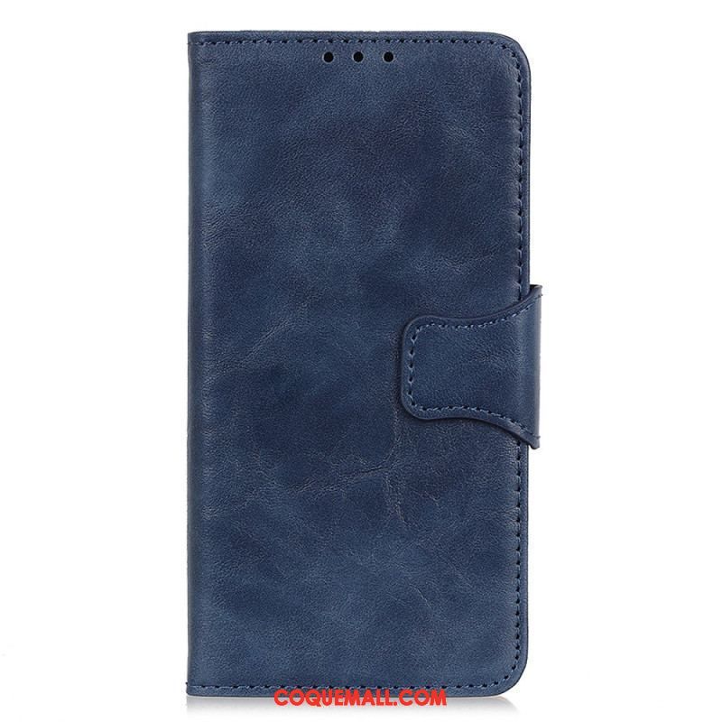 Housse Xiaomi 13 Cuir Fendu Fermoir Réversible