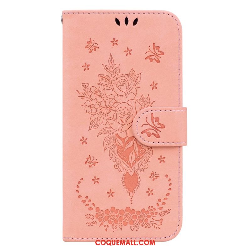 Housse Xiaomi 14 Motif Rose et Papillons