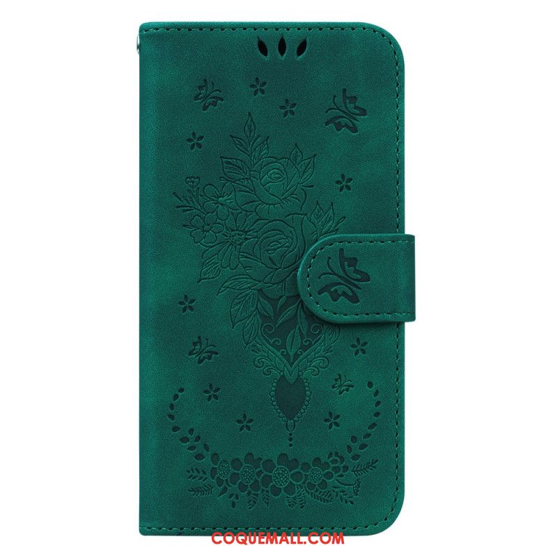 Housse Xiaomi 14 Motif Rose et Papillons