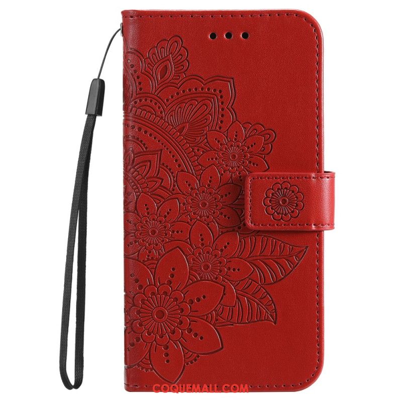 Housse Xiaomi 14 Pro Motif Floral à Lanière