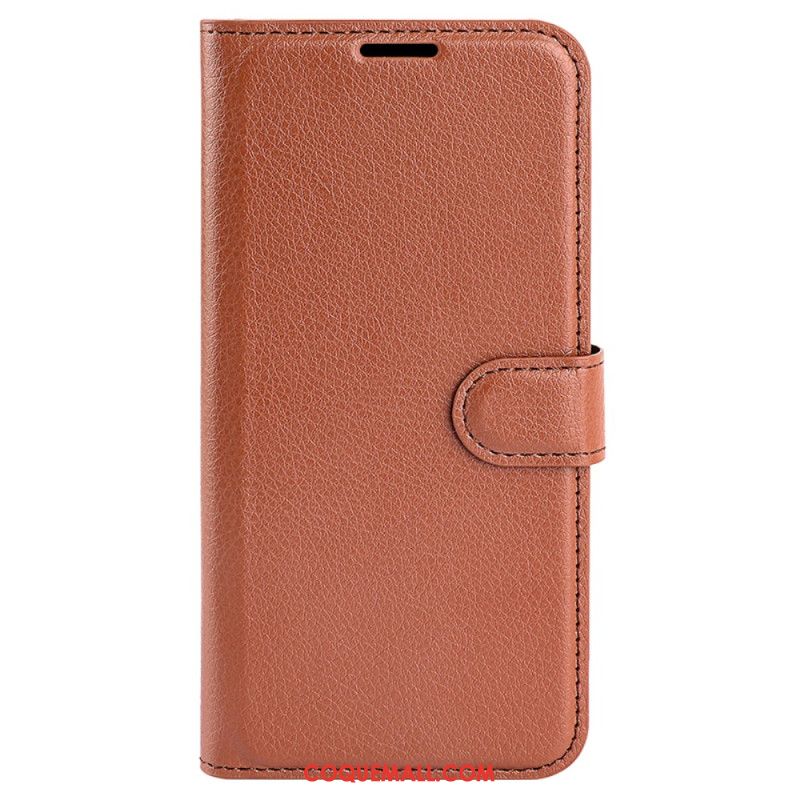 Housse Xiaomi 14 Pro Simili Cuir Litchi Classique