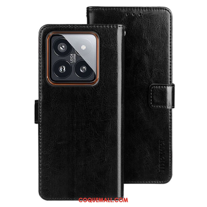 Housse Xiaomi 14 Simili Cuir Rétro IDEWEI