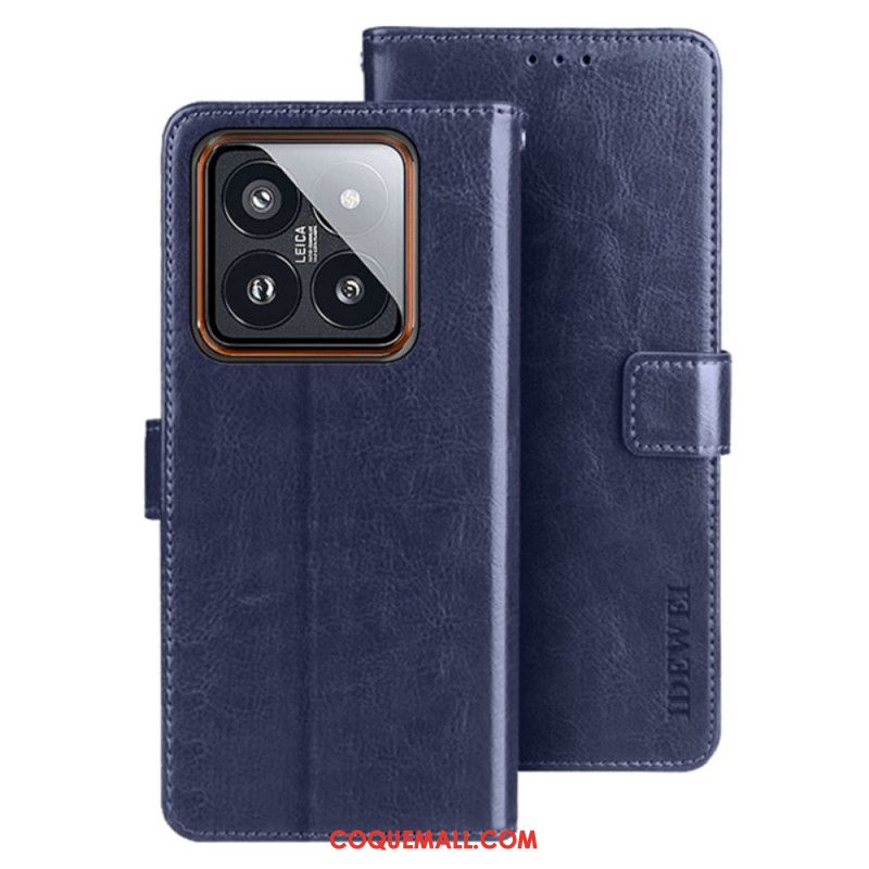 Housse Xiaomi 14 Simili Cuir Rétro IDEWEI