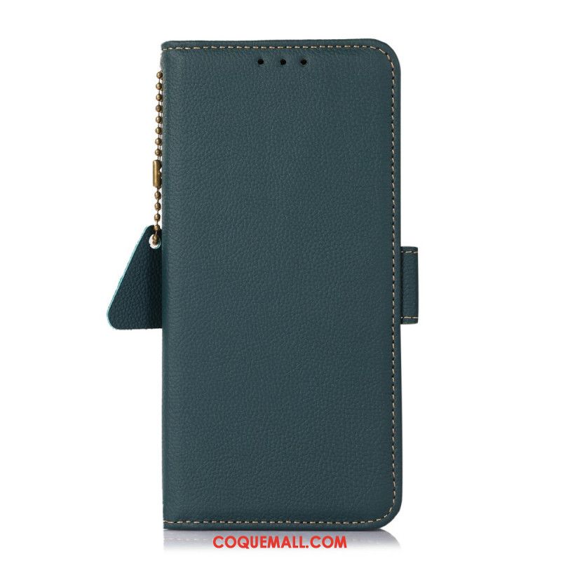 Housse Xiaomi 14T Blocage RFID Cuir Véritable