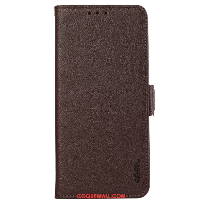 Housse Xiaomi 14T Pro Texture Cuir et Protection RFID ABEEL