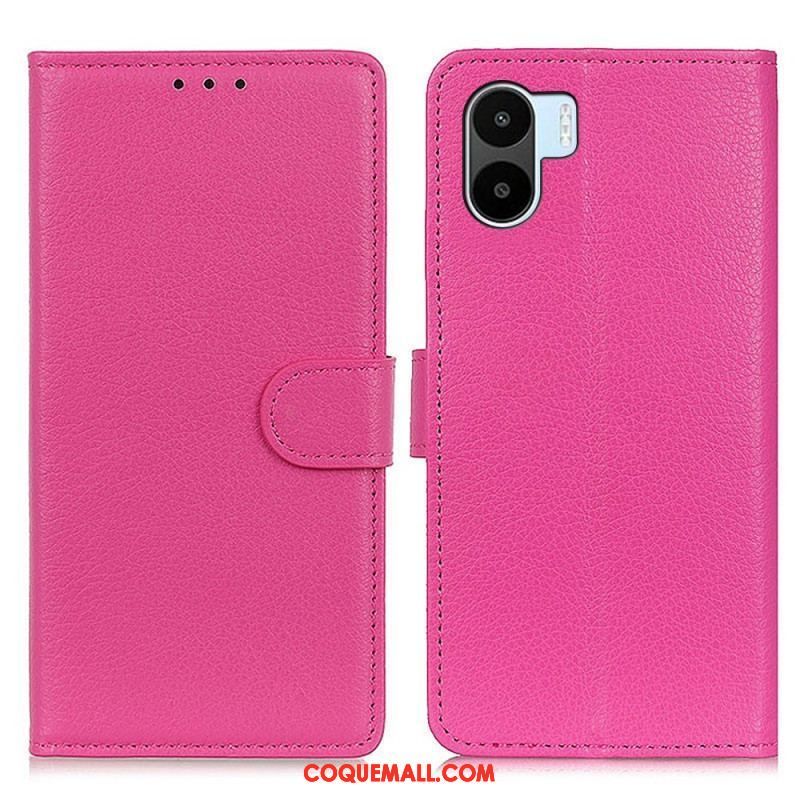 Housse Xiaomi Redmi A1 Simili Cuir Litchi