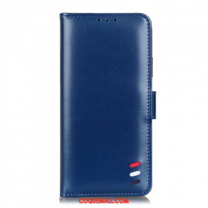 Housse Xiaomi Redmi Note 10 5G / Poco M3 Pro 5G Effet Cuir Tricolore