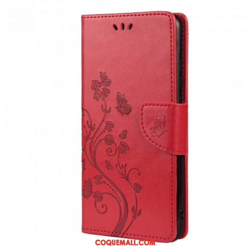 Housse Xiaomi Redmi Note 10 Pro Papillons et Fleurs