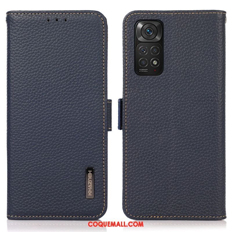 Housse Xiaomi Redmi Note 11 / 11s Cuir Litchi KHAZNEH RFID