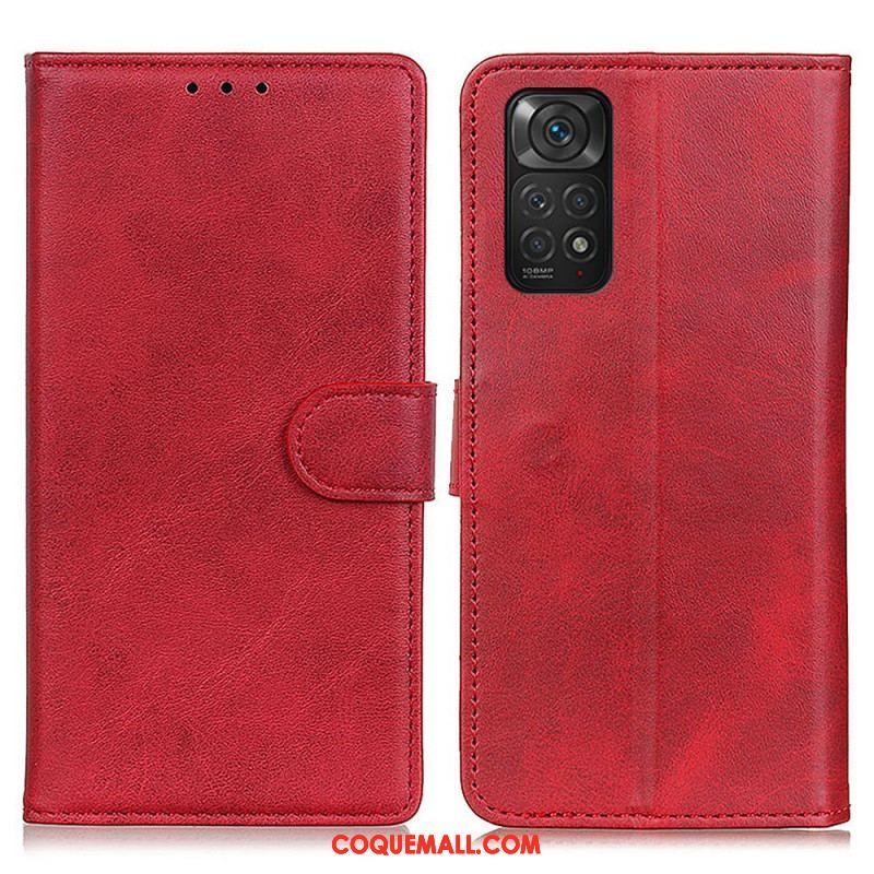 Housse Xiaomi Redmi Note 11 / 11s Effet Cuir Mat Rétro