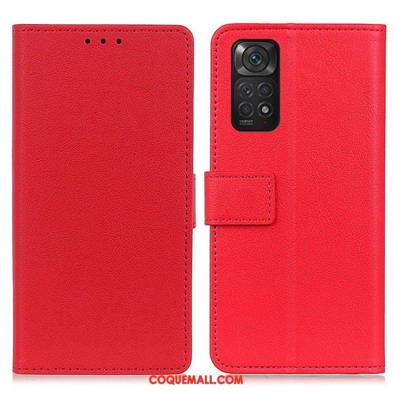 Housse Xiaomi Redmi Note 11 / 11s Simili Cuir Litchi Premium