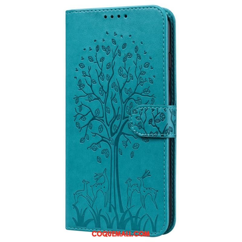 Housse Xiaomi Redmi Note 11 Pro / Note 11 Pro 5G Arbre et Cerfs