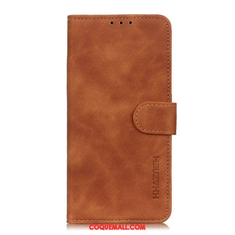 Housse Xiaomi Redmi Note 11 Pro / Note 11 Pro 5G Effet Cuir Vintage KHAZNEH