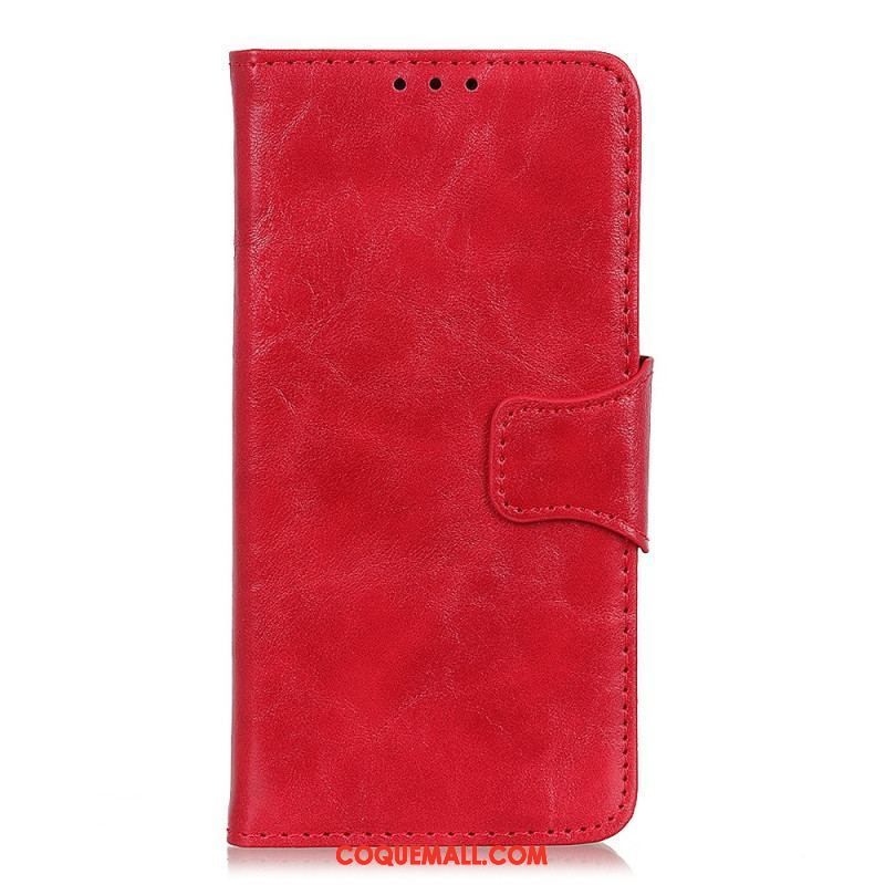 Housse Xiaomi Redmi Note 11 Pro Plus Cuir Fendu Fermoir Réversible