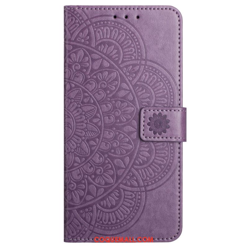 Housse Xiaomi Redmi Note 13 4G Impression Mandala à Lanière