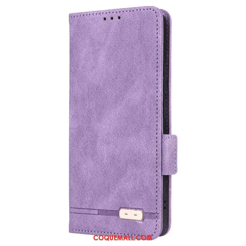 Housse Xiaomi Redmi Note 13 4G Style Vintage Double Fermoir