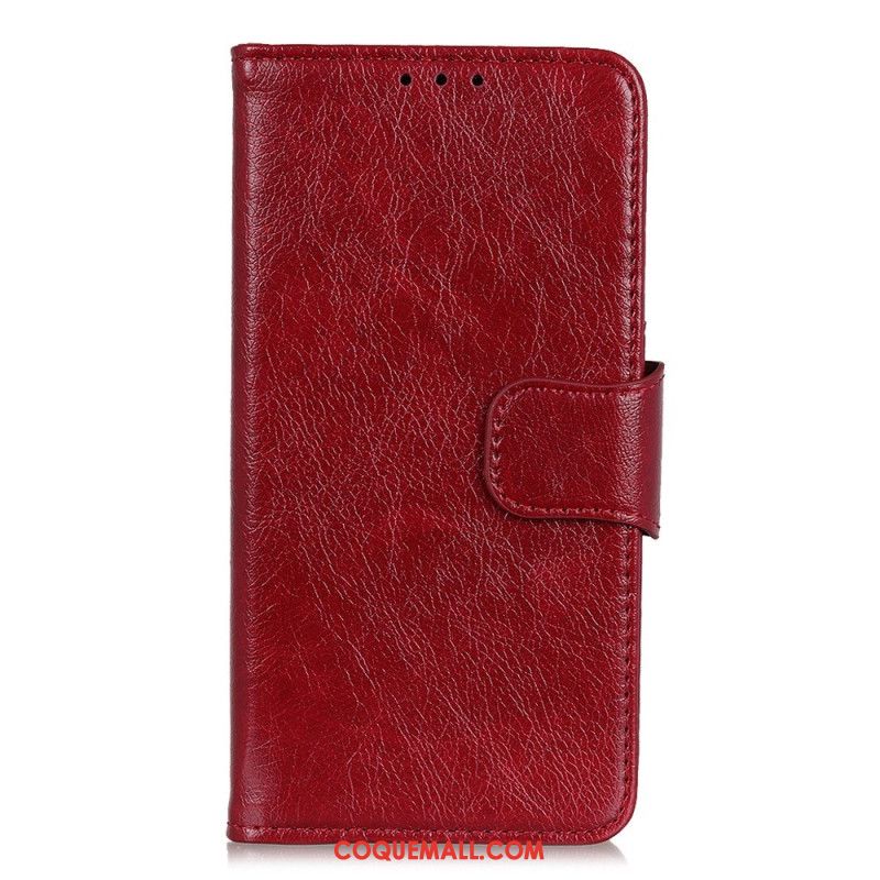 Housse Xiaomi Redmi Note 13 5G Cuir Fendu Texture Nappa